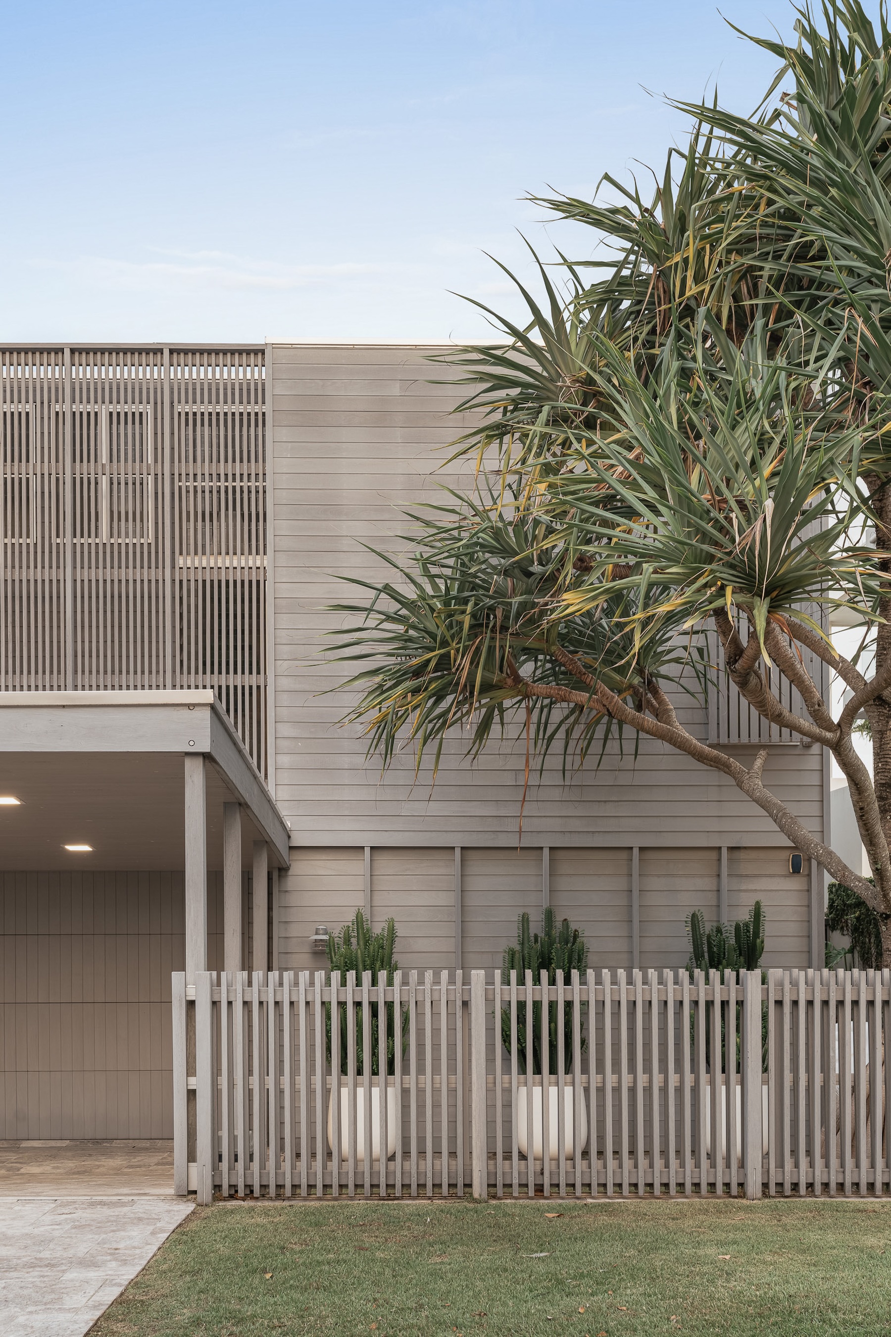 Architectural exterior pandanus