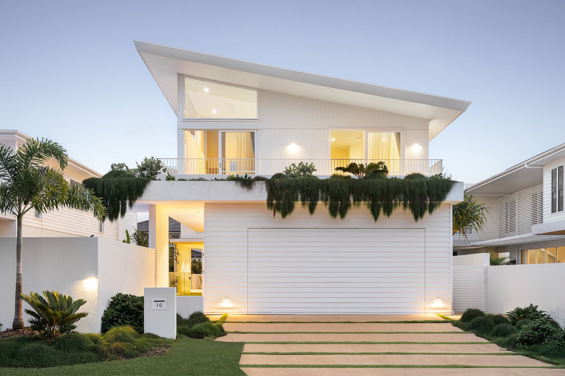 Modern white home