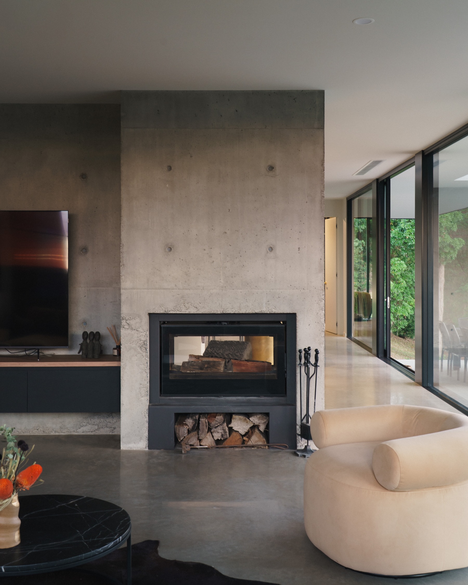 Fireplace living room